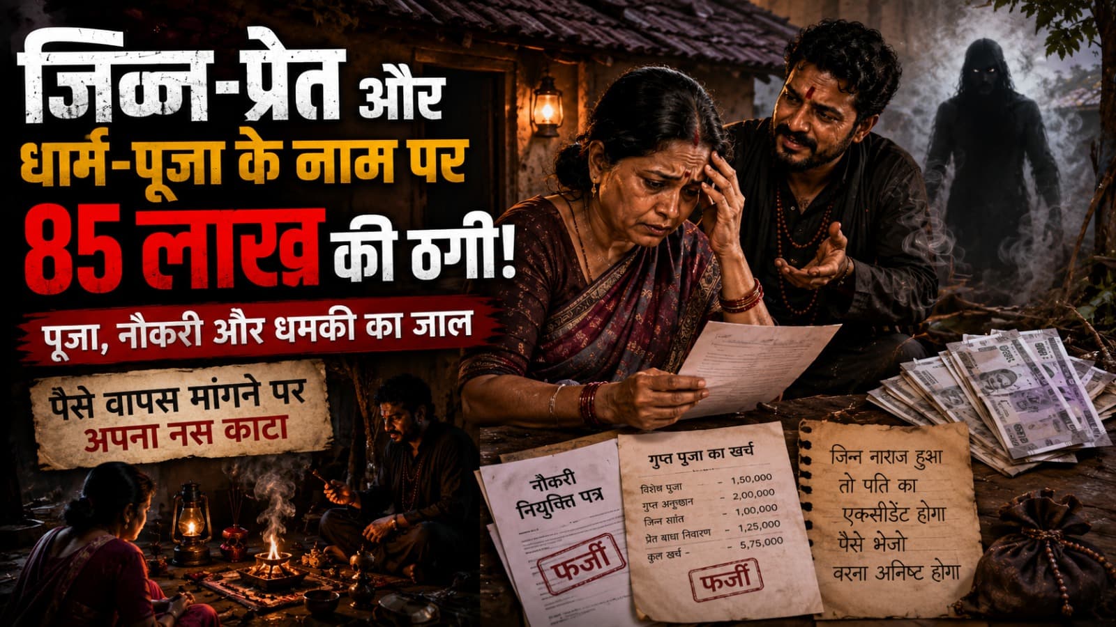 भिलाई में अंधविश्वास का बड़ा खेल: 'जिन्न नाराज हो जाएगा' कहकर महिला से ठगे 85 लाख, पति के एक्सीडेंट और मौत का भी उठाया फायदा