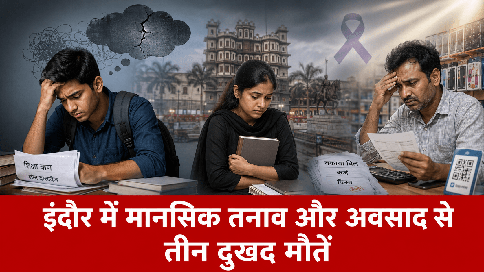 अदृश्य महामारी: इंदौर में मानसिक तनाव और अवसाद से तीन दुखद मौतें, समाज के लिए गंभीर चेतावनी