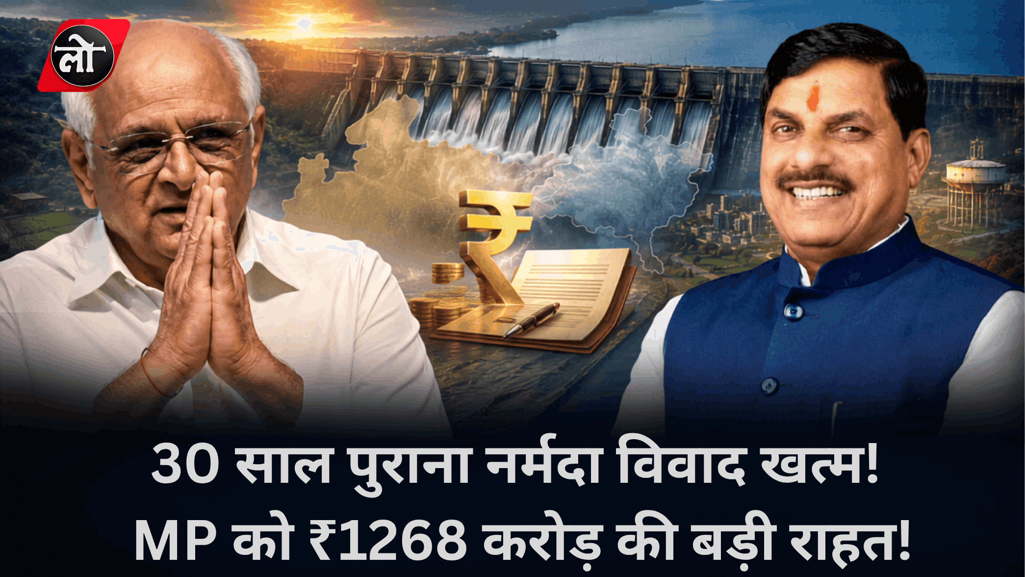 30 साल पुराना नर्मदा विवाद खत्म! MP को ₹1268 करोड़ की बड़ी राहत, अब गुजरात को देने होंगे सिर्फ ₹231.80 करोड़