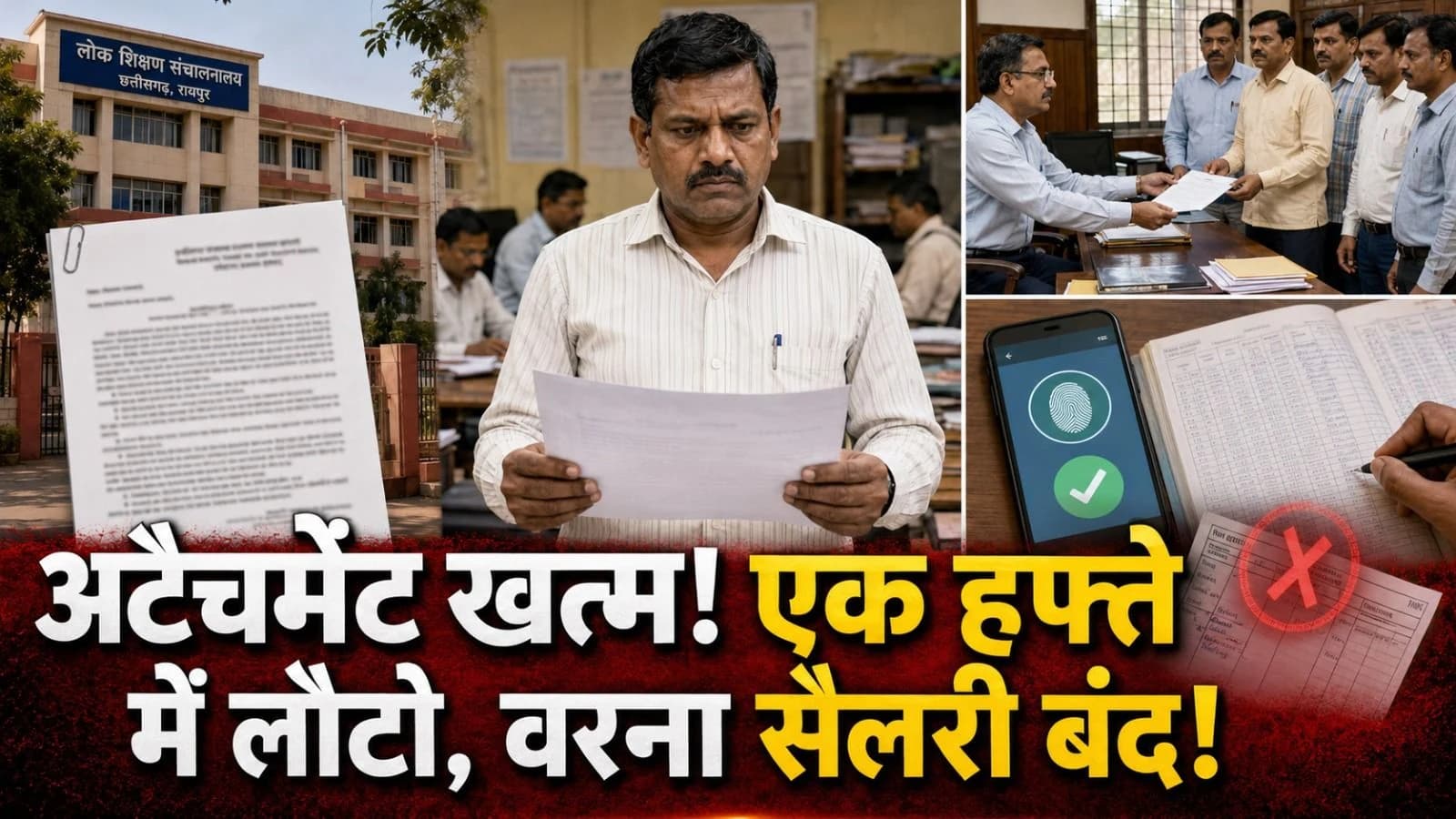 सैलरी चाहिए तो लौटना होगा मूल पदस्थापना! छत्तीसगढ़ सरकार का अल्टीमेटम, अटैचमेंट खत्म