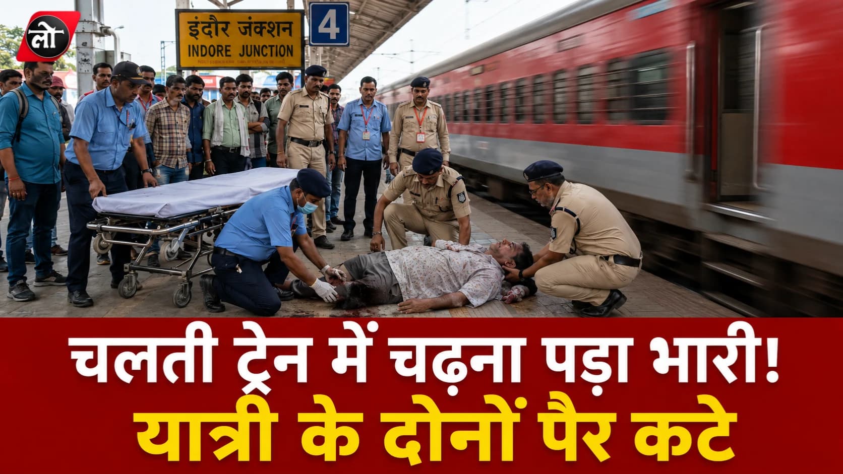 कुछ सेकंड की जल्दबाजी... और जिंदगी पटरी पर बिखर गई! चलती क्षिप्रा एक्सप्रेस में चढ़ने की कोशिश में यात्री के दोनों पैर कटे