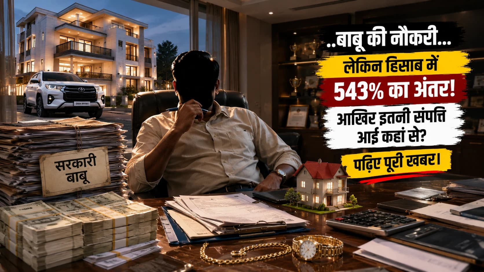 पंचायत विभाग में बाबू की नौकरी... संपत्ति का हिसाब 543% पार! जबलपुर-सिवनी के 5 ठिकानों पर लोकायुक्त का छापा