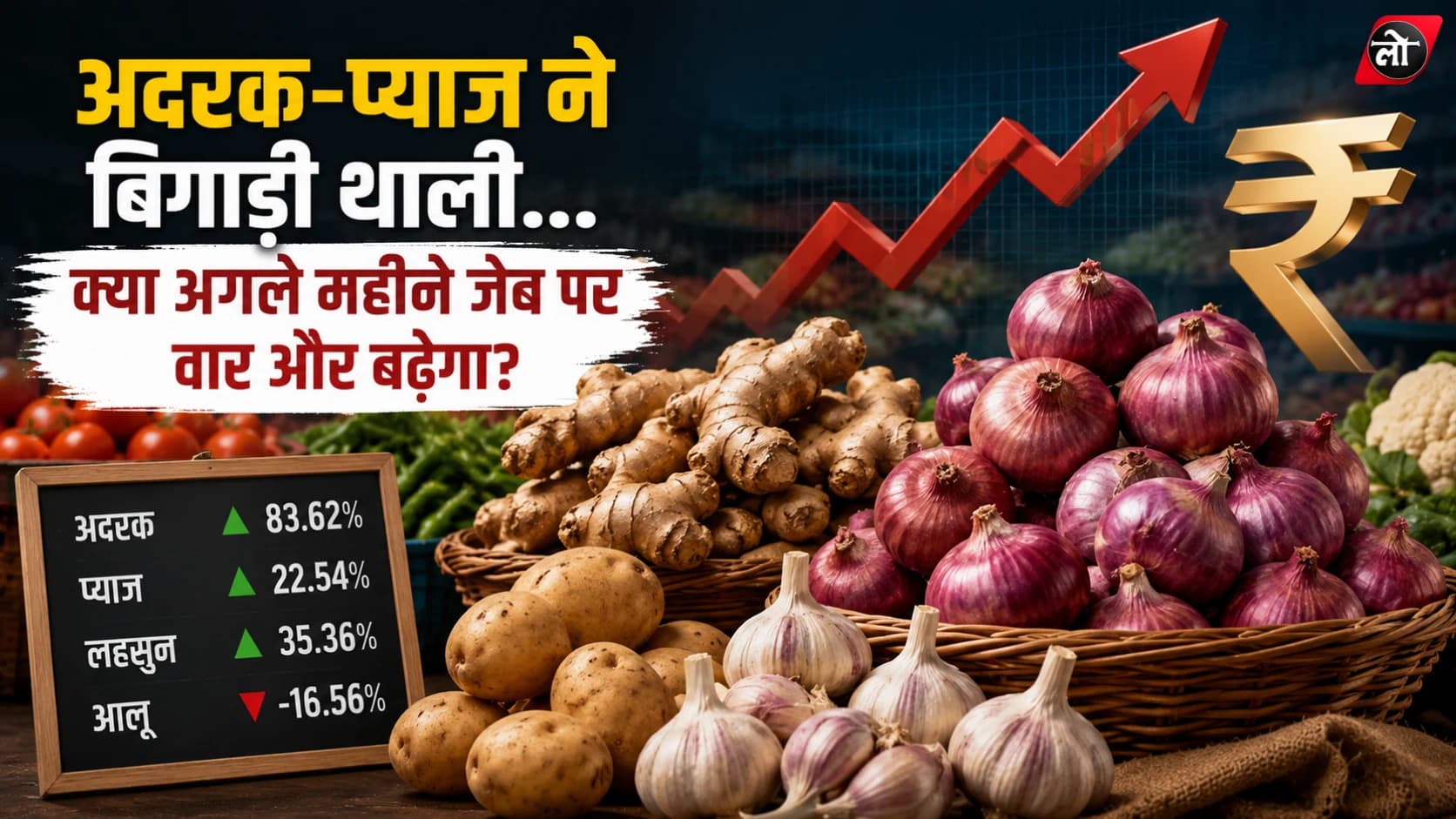 रसोई ने फिर बिगाड़ा बजट! जुलाई में महंगाई 4.45%, अदरक 83% और लहसुन 35% महंगा; आगे और बढ़ सकती है कीमत