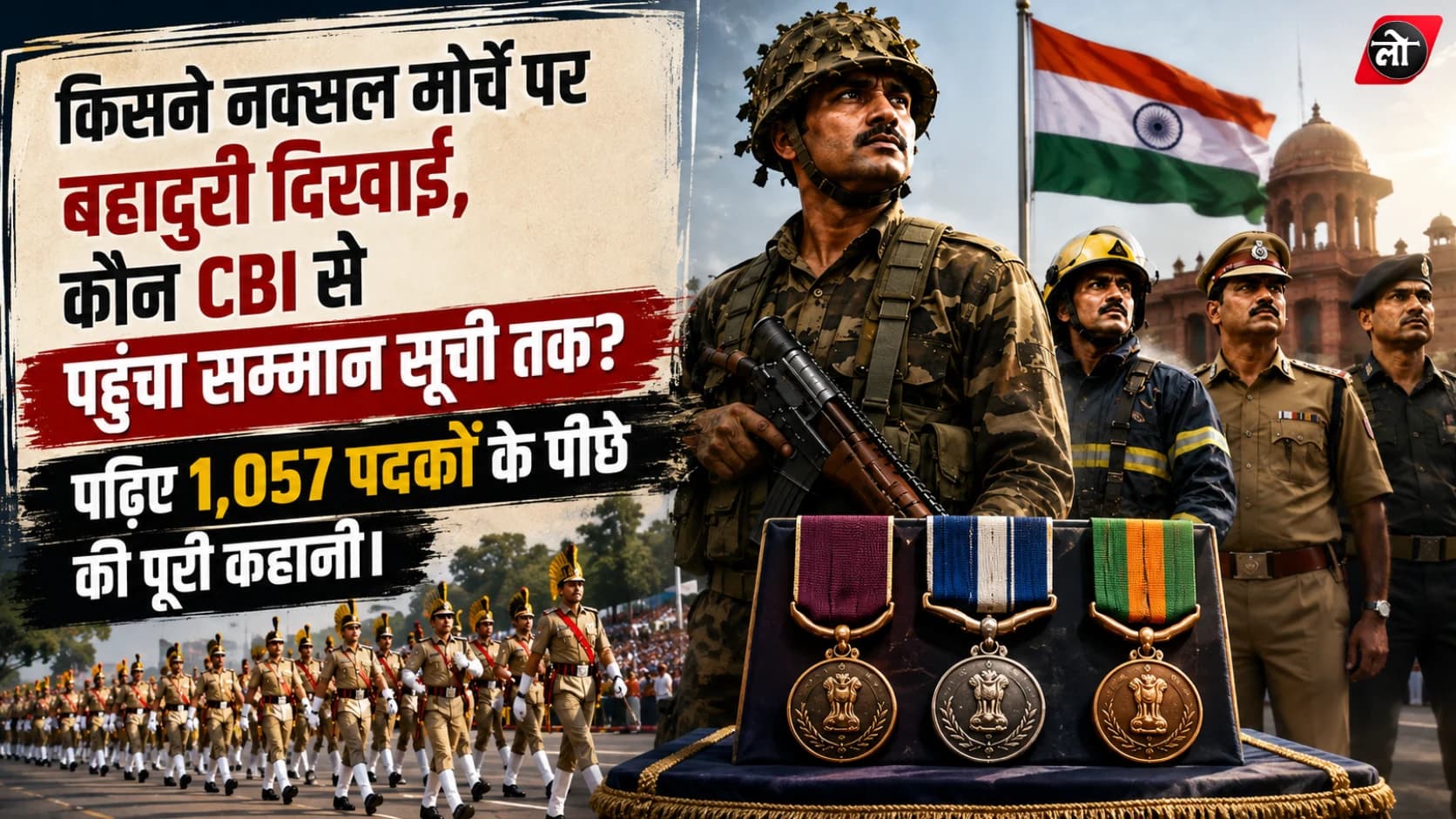 सीने पर पदक, पीछे वर्षों की ड्यूटी: स्वतंत्रता दिवस पर 1,057 कर्मियों का सम्मान; 301 को वीरता पदक, CBI के 21 नाम भी सूची में