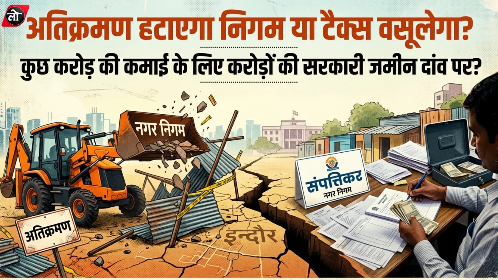 अतिक्रमण हटाएगा निगम या वसूलेगा टैक्स? इंदौर में सरकारी जमीन पर कब्जाधारियों के खाते खोलने का प्रस्ताव विवादों में