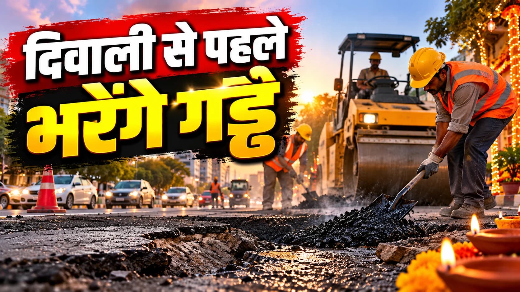 दिवाली से पहले इंदौर की सड़कों को गड्ढों से राहत देने की तैयारी, ठेकेदारों को महापौर की चेतावनी